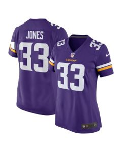 Women's #33 Aaron Jones Purple Minnesota Vikings Game Player Jersey