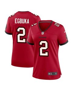 Women's '76 Tampa Bay Buccaneers #2 Emeka Egbuka Red Player Game Jersey