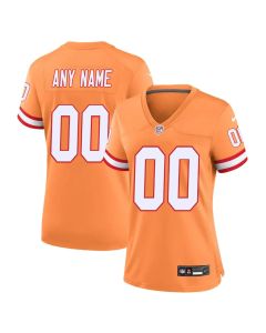 Women's '76 Tampa Bay Buccaneers Custom Orange Player Game Jersey (Orange)