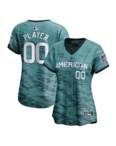 Women's ACTIVE Player Custom 2023 All-star Teal Stitched Baseball Jersey(Run Small)
