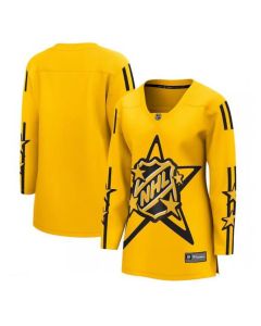 Women's All-Star Game 2024 Yellow Stitched Hockey Jersey