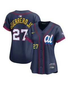 Women's American League #27 Vladimir Guerrero Jr. Navy 2025 All-Star Edition Limited Player Jersey (Navy)