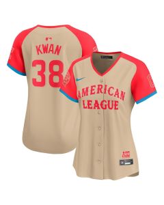 Women's American League Steven Kwan Cream 2024 MLB All-Star Game Limited Player Jersey