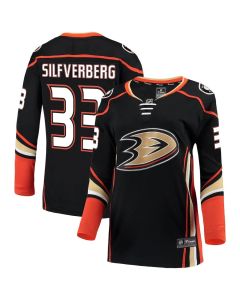 Women's Anaheim Ducks #33 Jakob Silfverberg Black Jersey
