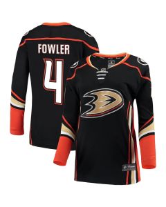 Women's Anaheim Ducks #4 Cam Fowler Black Jersey
