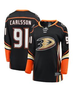 Women's Anaheim Ducks #91 Leo Carlsson Black Home Player Jersey