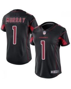 Women's Arizona Cardinals #1 Kyler Murray Black Limited Rush Stitched NFL Jersey(Run Small)