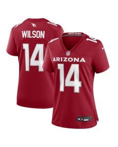 Women's Arizona Cardinals #14 Michael Wilson Cardinal Team Game Jersey (Style 2)