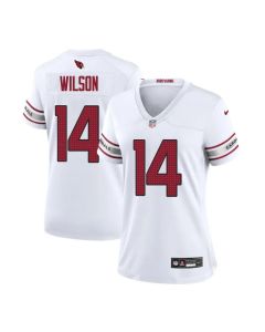 Women's Arizona Cardinals #14 Michael Wilson White Game Jersey (White)