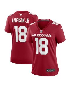 Women's Arizona Cardinals #18 Marvin Harrison Jr. Cardinal Player Game Jersey (Style 2)
