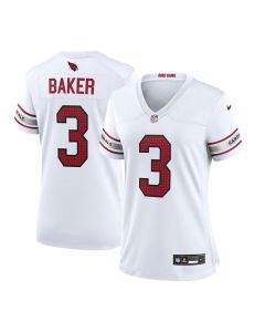 Women's Arizona Cardinals #3 Budda Baker White Team Game Jersey