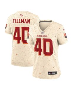 Women's Arizona Cardinals #40 Pat Tillman Cream Rivalries Collection Game Jersey (Cream)