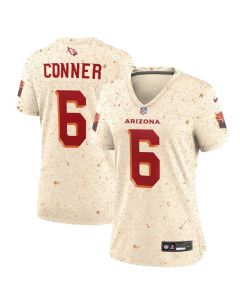 Women's Arizona Cardinals #6 James Conner Cream Rivalries Collection Game Jersey (Cream)