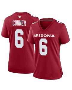 Women's Arizona Cardinals #6 James Conner Red 2023 F.U.S.E. Vapor Untouchable Limited Stitched Football Jersey