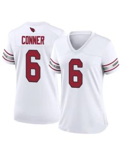 Women's Arizona Cardinals #6 James Conner White 2023 F.U.S.E. Vapor Untouchable Limited Stitched Football Jersey (White)
