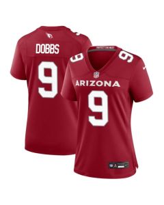 Women's Arizona Cardinals #9 Joshua Dobbs Red 2023 Stitched Jersey(Run Small)
