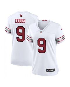Women's Arizona Cardinals #9 Joshua Dobbs White 2023 Stitched Jersey(Run Small)