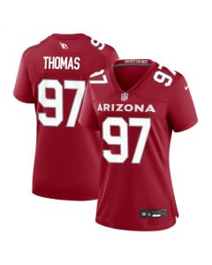 Women's Arizona Cardinals #97 Cameron Thomas Red 2023 Stitched Jersey(Run Small)