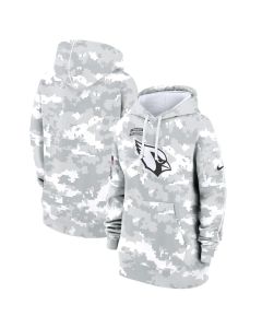 Women's Arizona Cardinals Arctic Camo 2024 Salute To Service Club Fleece Pullover Hoodie (Camo)