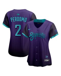 Women's Arizona Diamondbacks #2 Geraldo Perdomo Purple 2025 City Connect Limited Player Jersey (Purple)
