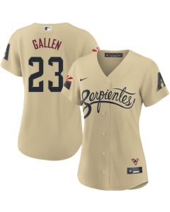 Women's Arizona Diamondbacks #23 Zac Gallen Cream City Connect Stitched Baseball Jersey