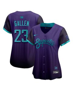 Women's Arizona Diamondbacks #23 Zac Gallen Purple 2025 City Connect Limited Player Jersey (Purple)