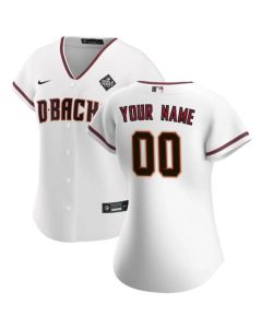 Women's Arizona Diamondbacks ACTIVE Player Custom White 2023 World Series Home Stitched Baseball Jersey(Run Small)