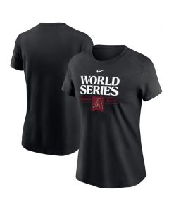 Women's Arizona Diamondbacks Black 2023 World Series Collection T-Shirt(Run Small)