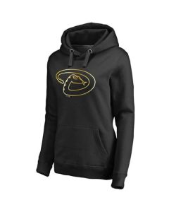 Women's Arizona Diamondbacks Gold Collection Pullover Hoodie Black