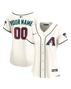Women's Arizona Diamondbacks Nike Cream Home Limited Custom Jersey (Cream)