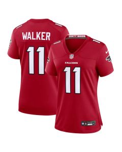 Women's Atlanta Falcons #11 Jalon Walker Nike Red Game Jersey (Red)