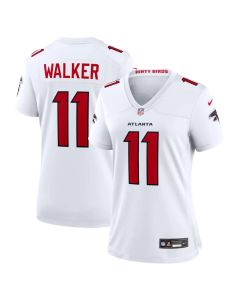 Women's Atlanta Falcons #11 Jalon Walker Nike White Game Jersey (White)