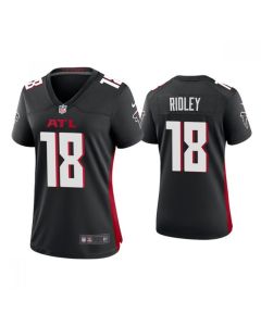 Women's Atlanta Falcons #18 Calvin Ridley New Black Stitched Jersey(Run Small)