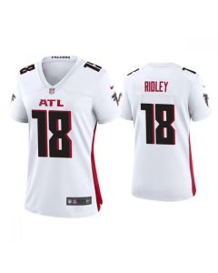 Women's Atlanta Falcons #18 Calvin Ridley New White Stitched Jersey(Run Small)