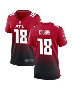 Women's Atlanta Falcons #18 Kirk Cousins Red Alternate Game Jersey (Red)