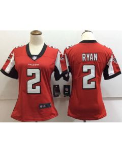 Women's Atlanta Falcons #2 Matt Ryan Red Untouchable Limited Stitched NFL Jersey