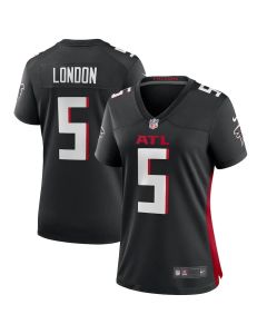 Women's Atlanta Falcons #5 Drake London Black Alternate Game Jersey (Black)
