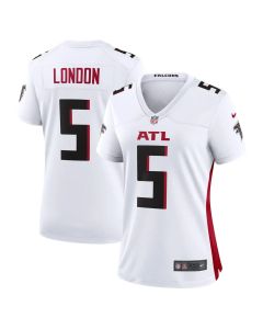 Women's Atlanta Falcons #5 Drake London White Alternate Game Jersey