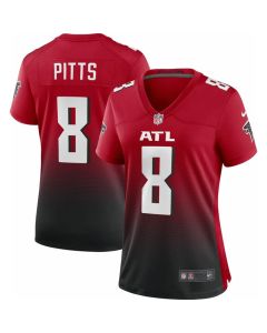 Women's Atlanta Falcons #8 Kyle Pitts Red Vapor F.U.S.E. Limited Jersey