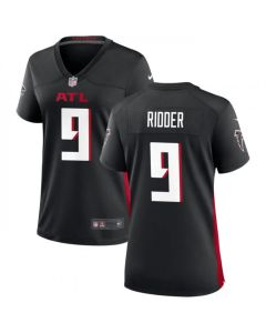 Women's Atlanta Falcons #9 Desmond Ridder Black Stitched Jersey(Run Small)