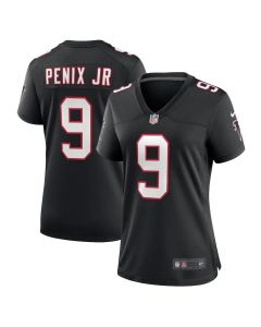 Women's Atlanta Falcons #9 Michael Penix Jr. Black Alternate Game Jersey (Black)
