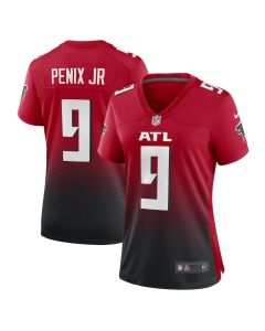 Women's Atlanta Falcons #9 Michael Penix Jr. Red Alternate Game Jersey