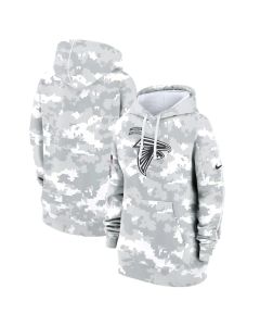 Women's Atlanta Falcons Arctic Camo 2024 Salute To Service Club Fleece Pullover Hoodie (Camo)