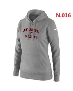 Women's Atlanta Falcons Heart & Soul Pullover Hoodie Grey