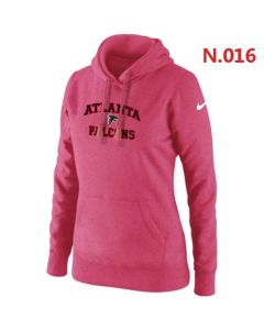Women's Atlanta Falcons Heart & Soul Pullover Hoodie Pink