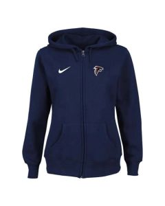 Women's Atlanta Falcons Ladies Tailgater Full Zip Hoodie Blue