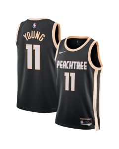 Women's Atlanta Hawks #11 Trae Young Black 2025/26 Swingman City Edition Jersey