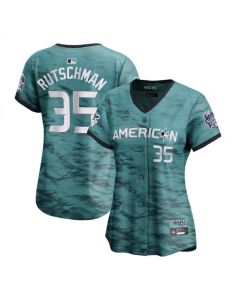 Women's Baltimore Orioles #35 Adley Rutschman Teal 2023 All-star Stitched Baseball Jersey(Run Small)