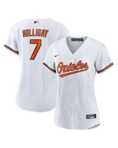 Women's Baltimore Orioles Jackson Holliday White Home Replica Player Jersey