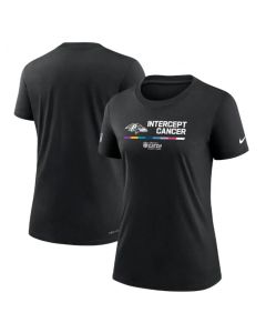 Women's Baltimore Ravens 2022 Black Crucial Catch Performance T-Shirt(Run Small)